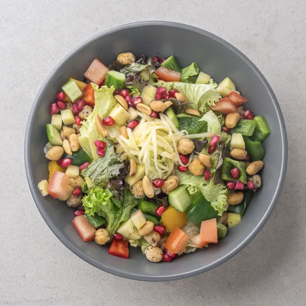 Raw Mango - Chickpeas Salad With Pomegranate And Peanut